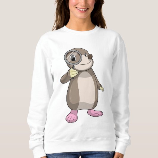 Mole met vergrootglas trui (Voorkant)