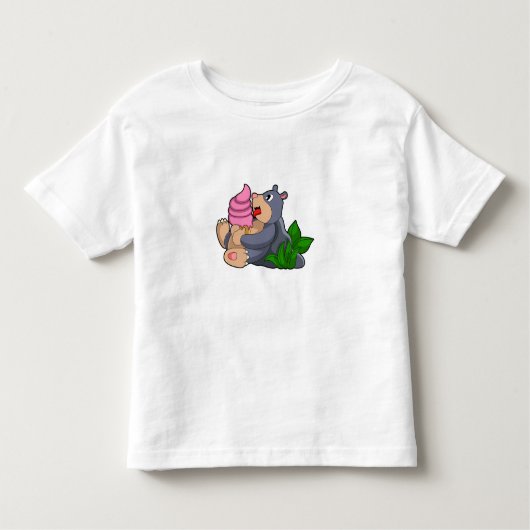 Mole met wafelijs kinder shirts (Voorkant)