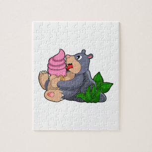 Mole met wafelijs legpuzzel