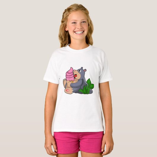 Mole met wafelijs t-shirt (Voorkant volledig)