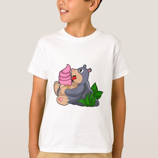 Mole met wafelijs t-shirt (Voorkant)