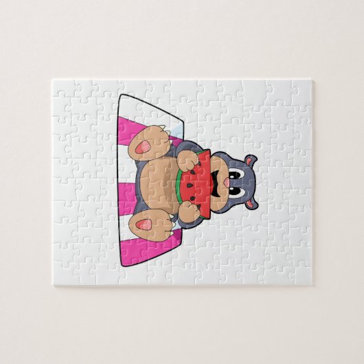 Mole met Watermelon.PNG Legpuzzel (Horizontaal)