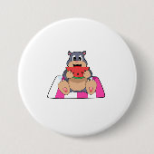 Mole met Watermelon.PNG Ronde Button 7,6 Cm (Voorkant)