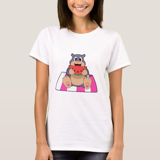 Mole met Watermelon.PNG T-shirt (Voorkant)