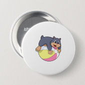 Mole met waterpolo.PNG Ronde Button 7,6 Cm (Voorkant /achterkant)