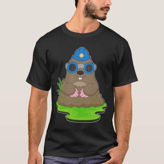 Mole Miner Mining helm Mining T-shirt (Voorkant)