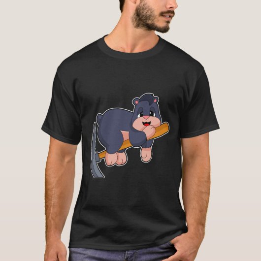 Mole Miner Pickaxe T-shirt (Voorkant)