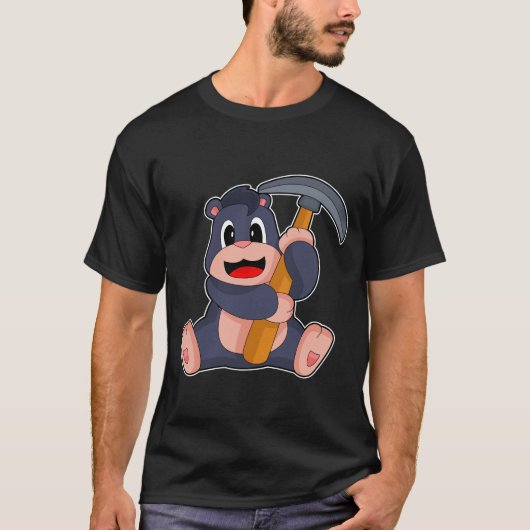 Mole Miner Pickaxe T-shirt (Voorkant)