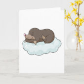 Mole op Clouds Kaart (Gele Bloem)