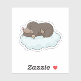 Mole op Clouds Sticker