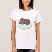 Mole op Clouds T-shirt (Voorkant)