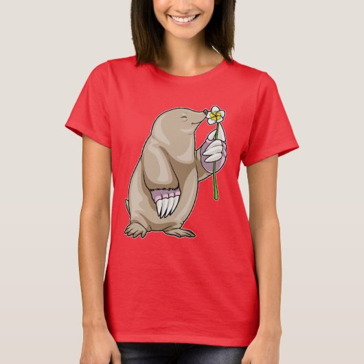 Mole Plumeria Flower T-shirt (Voorkant)