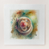 Mole Rat 100924AREF134 - Watercolor Legpuzzel (Horizontaal)