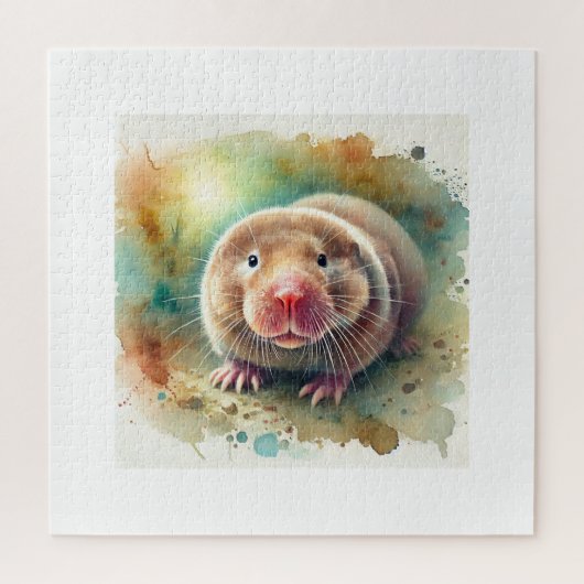 Mole Rat 100924AREF134 - Watercolor Legpuzzel (Verticaal)