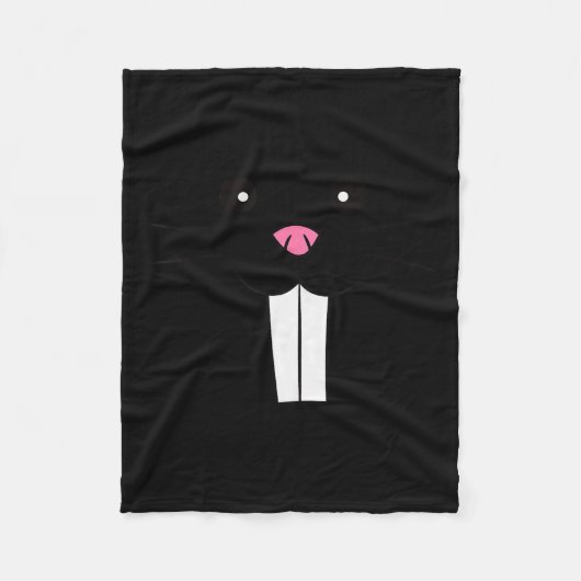 Mole Rat Costume Mole Disguise Funny Mole  Fleece Deken (Voorkant)