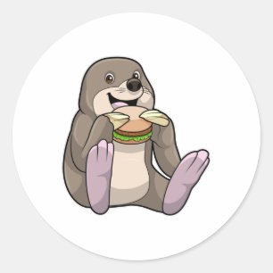 Mole Restaurant Burger Ronde Sticker