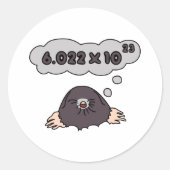 Mole Ronde Sticker (Voorkant)