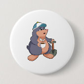 Mole Shovel Ronde Button 7,6 Cm (Voorkant)