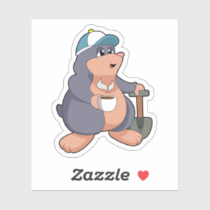 Mole Shovel Sticker