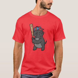 Mole speelt honkbal dier heuvel cadeau t-shirt