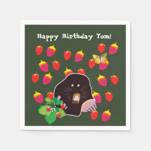 Mole Spring aardbeien Aangepast Servet