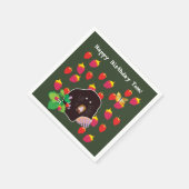 Mole Spring aardbeien Aangepast Servet (Hoek)