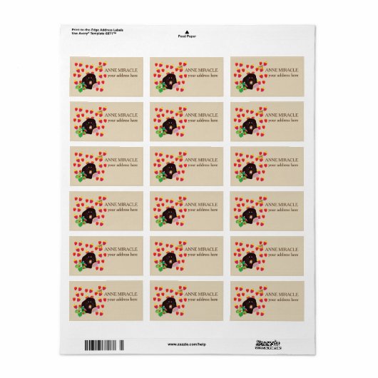 Mole Spring aardbeien Aangepaste verzendlabels Etiket (Full Sheet)