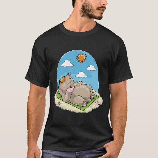 Mole Strand Zonnebril Zomer T-shirt (Voorkant)