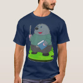 Mole Teacher Book School T-shirt (Voorkant)
