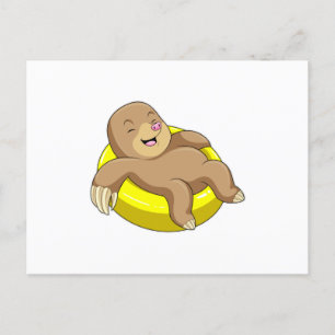 Mole tijdens het zwemmen met Lifebuoy Briefkaart