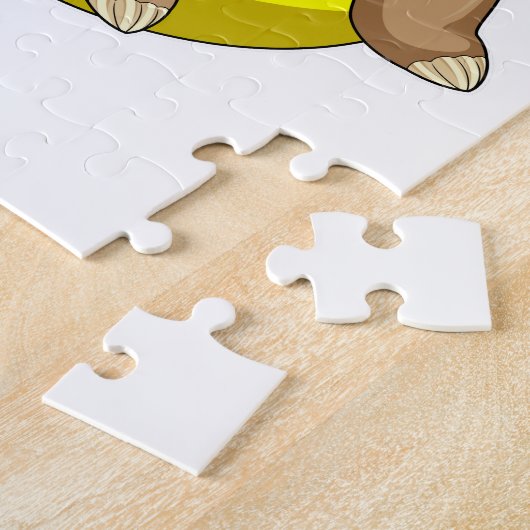 Mole tijdens het zwemmen met Lifebuoy Legpuzzel (Zijkant)