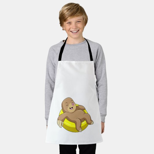 Mole tijdens het zwemmen met Lifebuoy Schort (Gedragen)