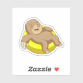 Mole tijdens het zwemmen met Lifebuoy Sticker (Vel)