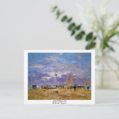 Mole van Deauville door Boudin Eugène Briefkaart (Staand voorkant)