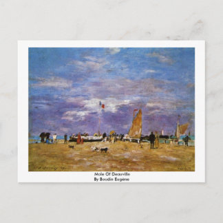 Mole van Deauville door Boudin Eugène Briefkaart