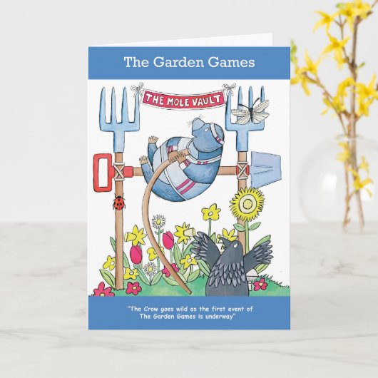 Mole vault Birthday-kaart Kaart (Gele Bloem)