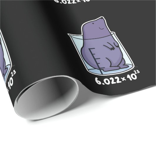 Mole vergelijking Funny Mole in een bekerglas donk Cadeaupapier (Rol Hoek)