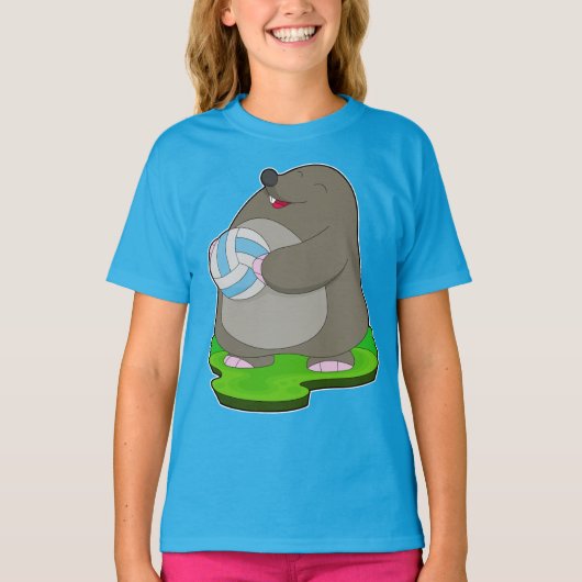 Mole Volleyball-speler Volleyball T-shirt (Voorkant)