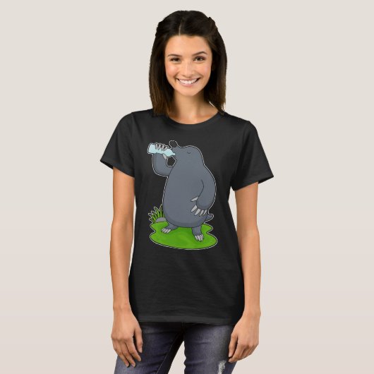 Mole waterfles t-shirt (Voorkant volledig)