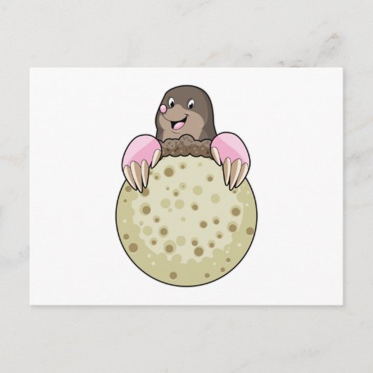 Mole with Moon Briefkaart (Voorkant)