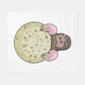 Mole with Moon Fleece Deken (Voorkant (Horizontaal))