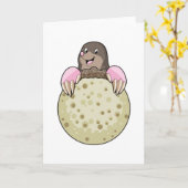 Mole with Moon Kaart (Gele Bloem)