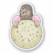 Mole with Moon Sticker (Voorkant)
