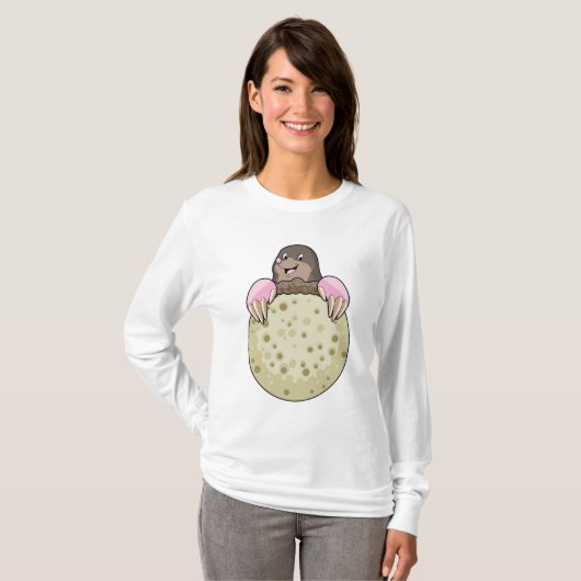 Mole with Moon T-shirt (Voorkant volledig)