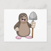 Mole with Shovel Briefkaart (Voorkant)