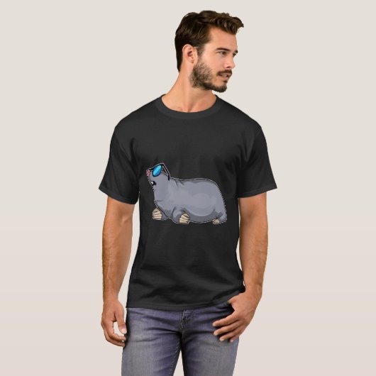 Mole with Sunglasses T-shirt (Voorkant volledig)
