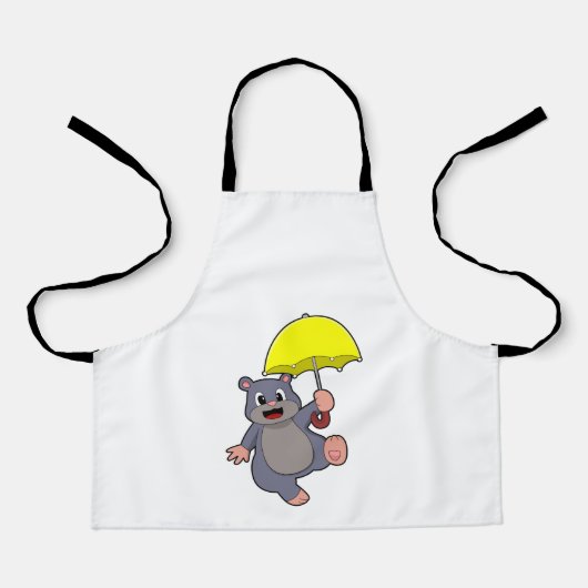 Mole with Umbrella Schort (Voorkant)