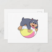 Mole with Water polo.PNG Briefkaart (Voorkant / Achterkant)
