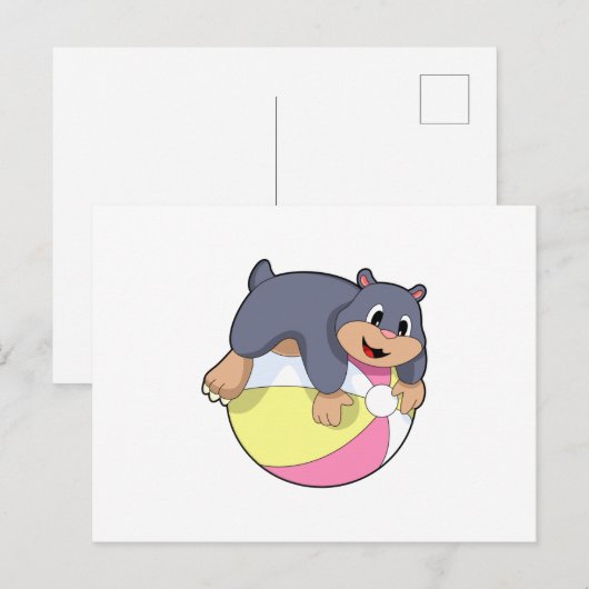 Mole with Water polo.PNG Briefkaart (Voorkant / Achterkant)