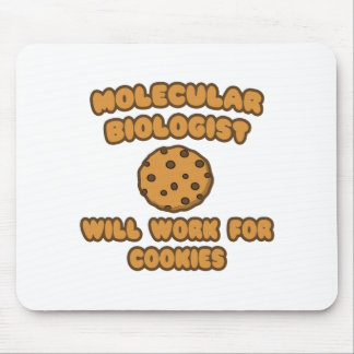 Moleculair Bioloog.. Werkt voor cookies Muismat